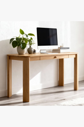 Ausziehbarer Esstisch Eiche massiv 110x110 cm naturöl